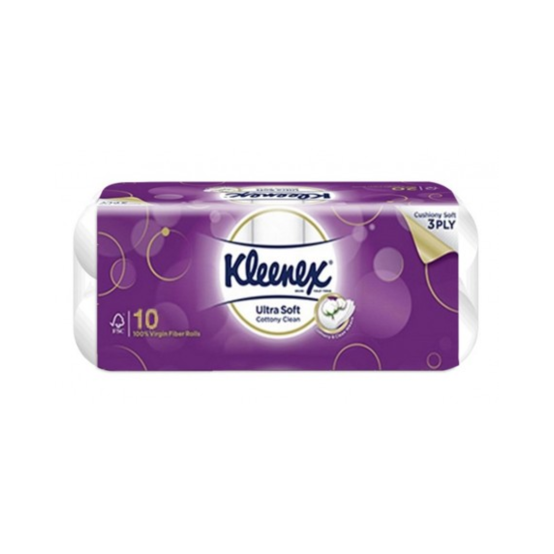 Kleenex 3 PLY Ultra Soft Cottony Clean Toilet Tissue