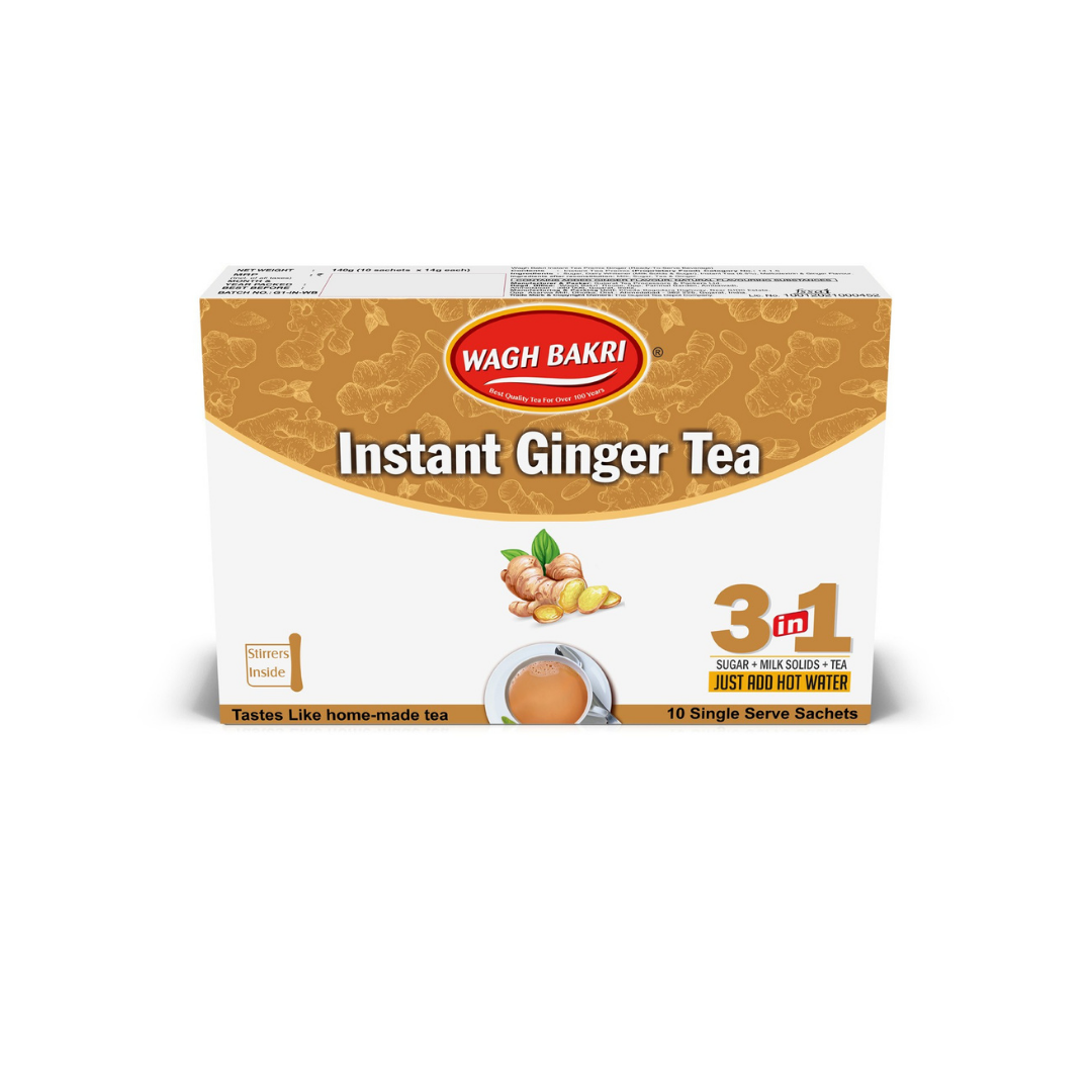 Wagh Bakri Instant Ginger Tea 3in1 (10 Sachets)