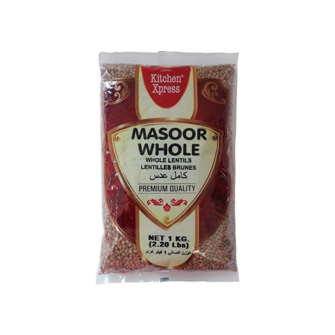 Kitchen Xpress - Masoor Whole With Skin (Brown)
