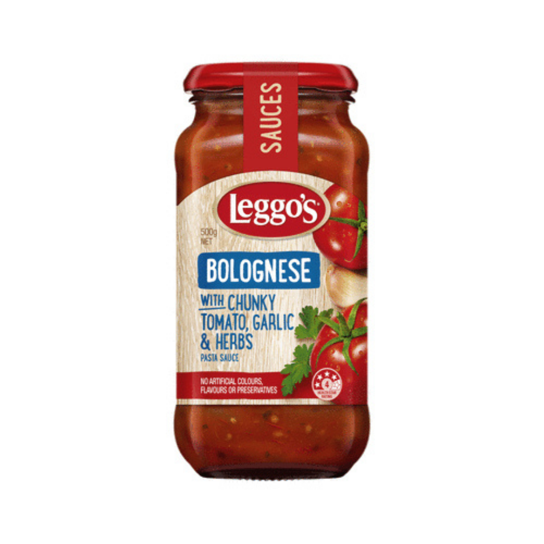 Leggo's Bolognese Pasta Sauce with Chunky Tomato, Garlic & Herbs
