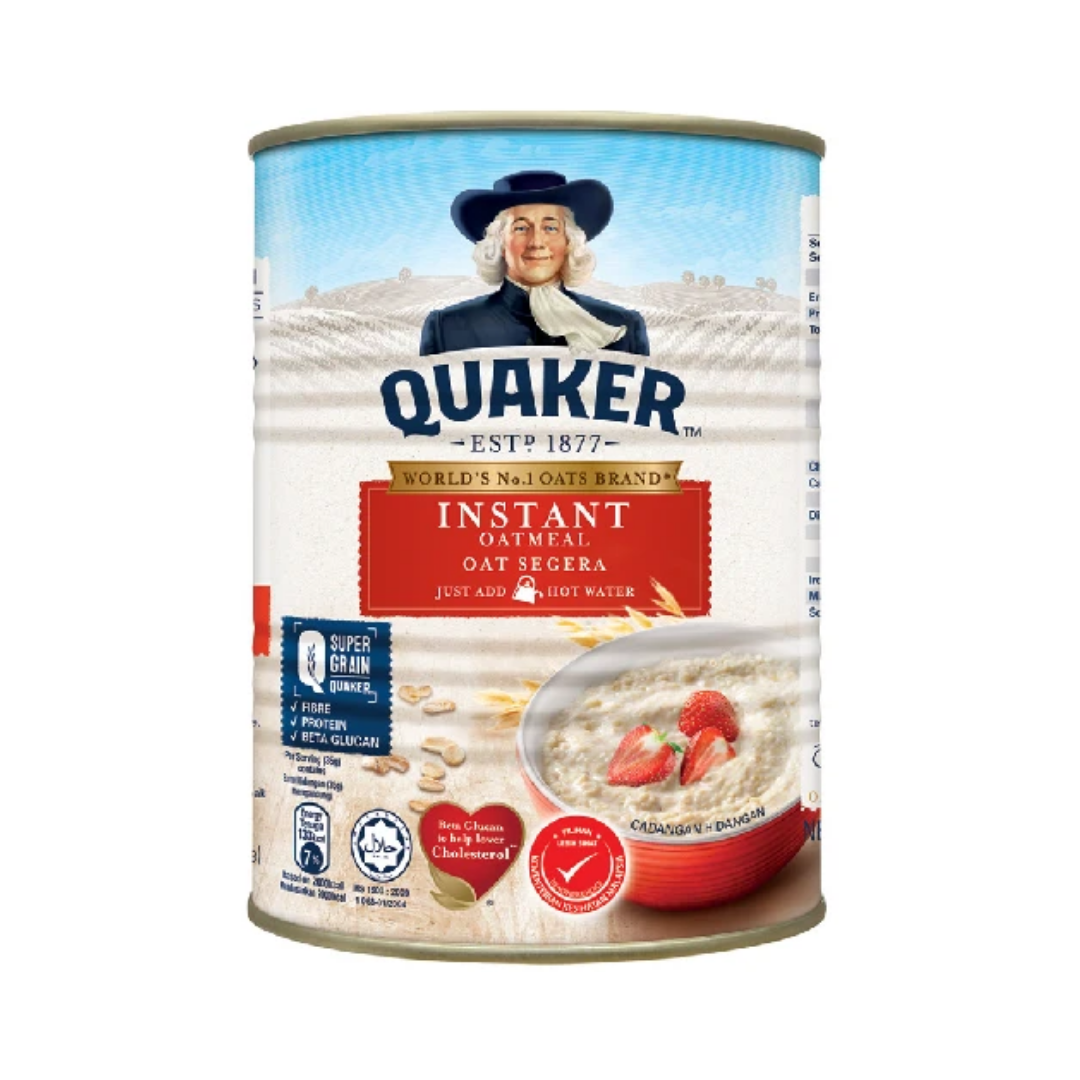 Quaker Instant Oatmeal Tin (Oat Segera) 800GM