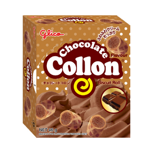 Glico Collon Chocolate Biscuit Rolls