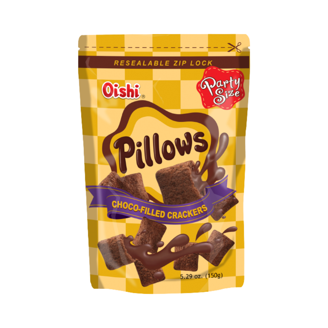 Oishi Pillows Chocolate Crackers