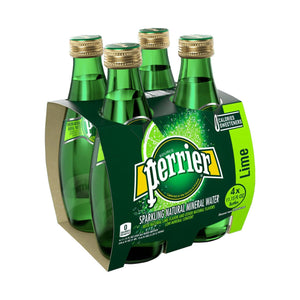 Perrier Lime Sparkling Mineral Water (4 PACK)